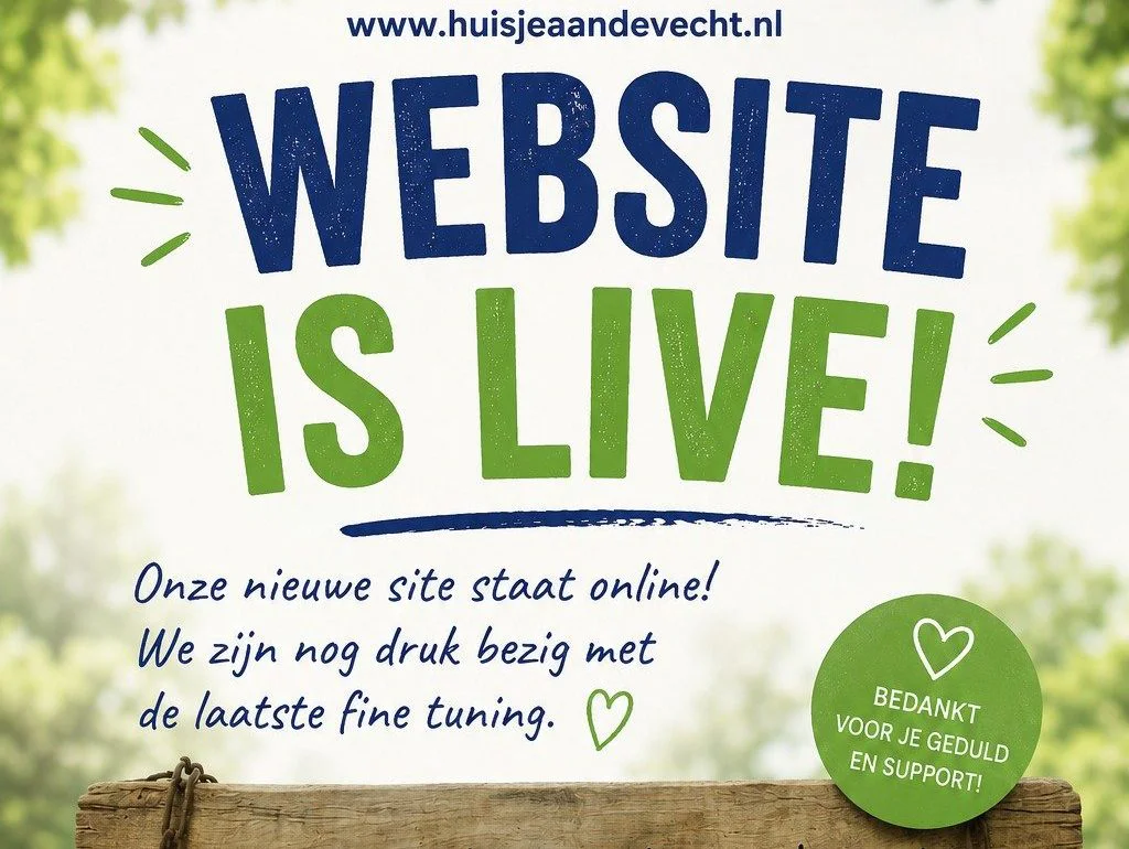 Onze nieuwe SITE :)🥰 Heel blij mee!